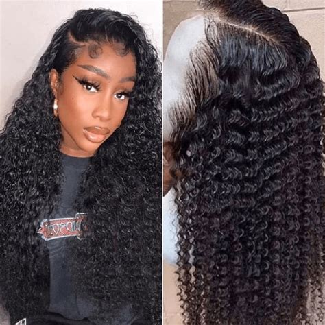 Nadula 4c Kinky Edge Kinky Curly Skin Melt 13x4 Lace Front Wigs Natural Hairline Human Hair Wigs