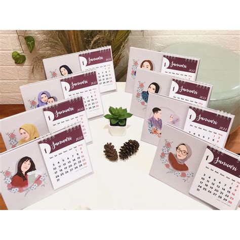 Jual Kalender Custom Duduk Half And Full Print Kalender Masehi Hijriyah Jawa Shopee Indonesia