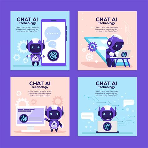 Chat AI Technology Social Media Post 21499057 Vector Art at Vecteezy