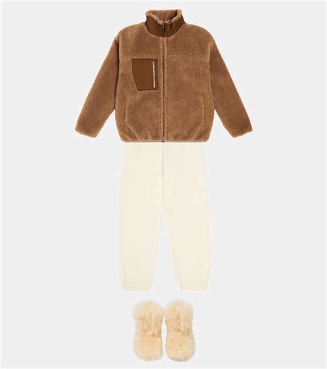 Shearling Boots In White Loro Piana Kids Mytheresa