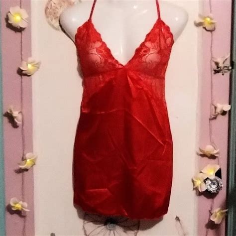 Avidlove Intimates Sleepwear Avidlove Xl Satin And Lace Lingerie Nighty Set Poshmark