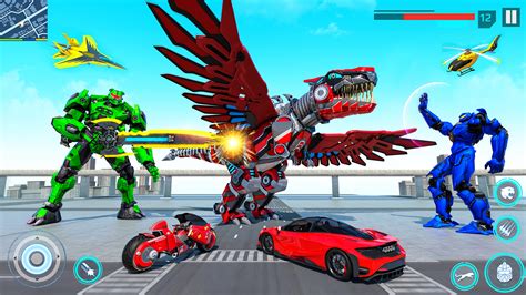 Robot Fighting Game Car Robot Dino Robot Transform Game Open World