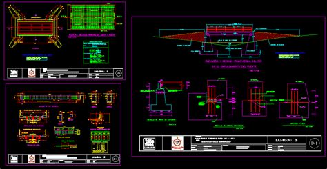 Planos De Puentes Tipo Losa Viga En Ejercicios Varios Dibujando Con