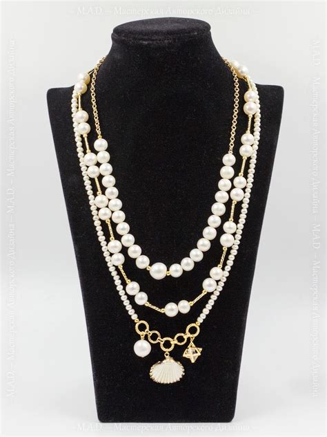 Многослойное украшение из Жемчуга | Jewelry, Beaded necklace, Necklace