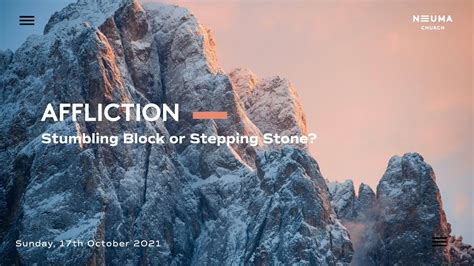 Affliction Stumbling Block Or Stepping Stone Ps Don Osborn Youtube