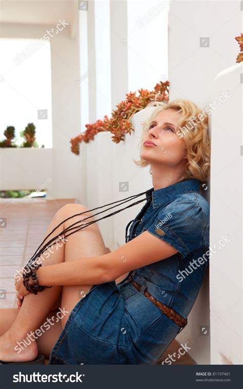 Portrait Beautiful Blonde Woman Outdoor Stock Photo 81197401 Shutterstock