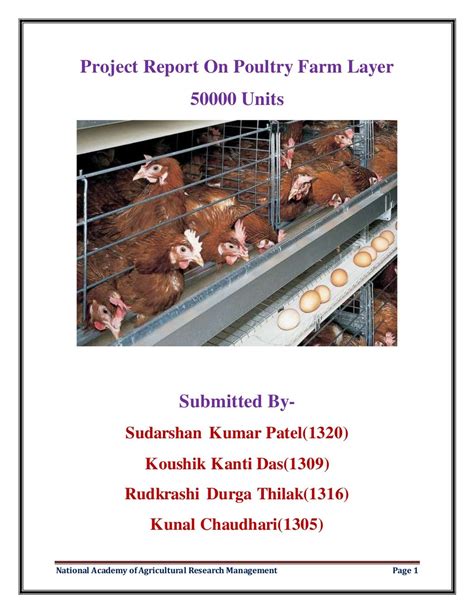 Project Report On Poultry Farm Layer