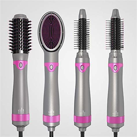 4 In 1 Hot Air Brush Hair Dryer Brush Styler Volumizer Negative Ionic Electric Blow Dryer