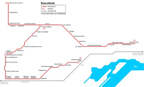 urbanrailnet europe russia dzerzhinsk tram