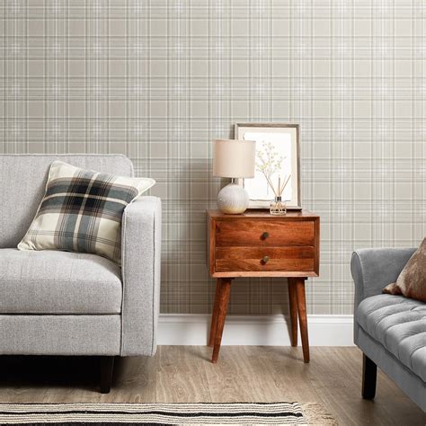 beige check wallpaper 8