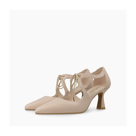 Zapatos de salón de mujer en piel de color nude I LODI Zapatos de