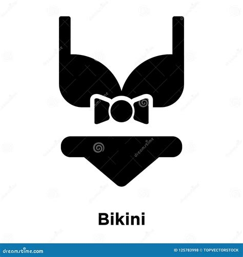 Vector Del Icono Del Bikini Aislado En El Fondo Blanco Concepto Del Logotipo De Ilustración del