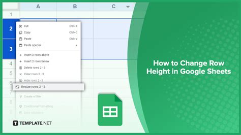 How To Change Row Height In Google Sheets