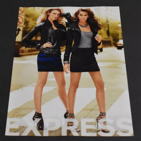 2010 PRINT AD Sexy Fashion Long Legs Lady Blonde Brunette Express Feminine Heels 10 13