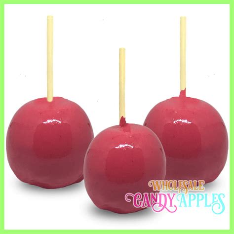 Hot Pink Plain Candy Apple – wholesalecandyapples.com