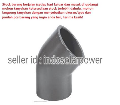 Jual Elbow 45 Derajat RUCIKA 8 Inch In 8inch Knee Keni Pipa PVC Ada