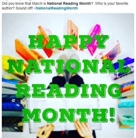 National Reading Month - Bette Lee Crosby