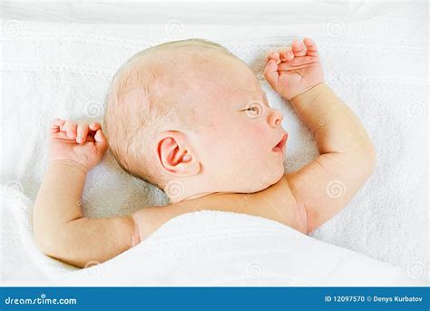 Sleeping Baby Stock Photo Image Of Infancy Calm Little 12097570