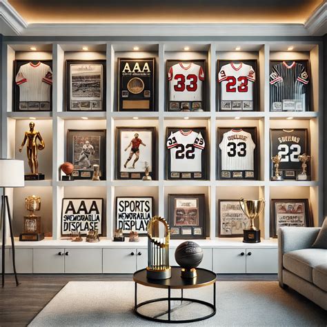 art  sports memorabilia display creating  perfect showcase