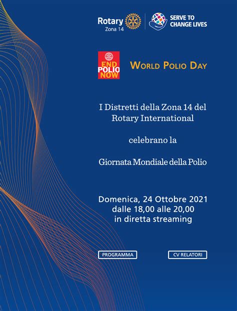 World Polio Day I Distretti Rotary Zona Celebrano Online La