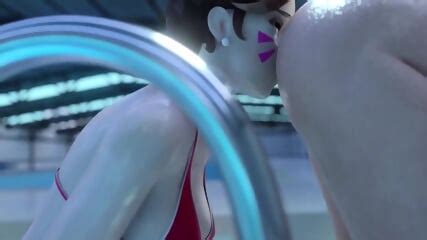 3d Sex Pool Handjob Futanari Dickgirl Blowjob Futa Overwatch Blonde Dickgirl Fucks Girl