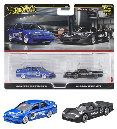 楽天ブックス ホットウィール Hot Wheels プレミアム 2パック 日産 R390 GT1 94 日産プリメーラ 乗り物おもちゃ ミニカー 3歳から ブルー ブラック