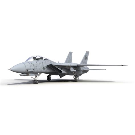 Aviones De Combate Estadounidenses F 14 Tomcat Aparejados Modelo 3D