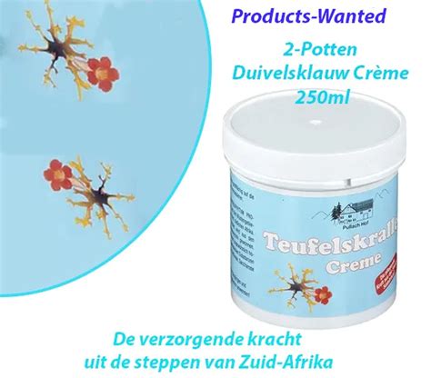 2 Potten Duivelsklauw Crème 250ml bol