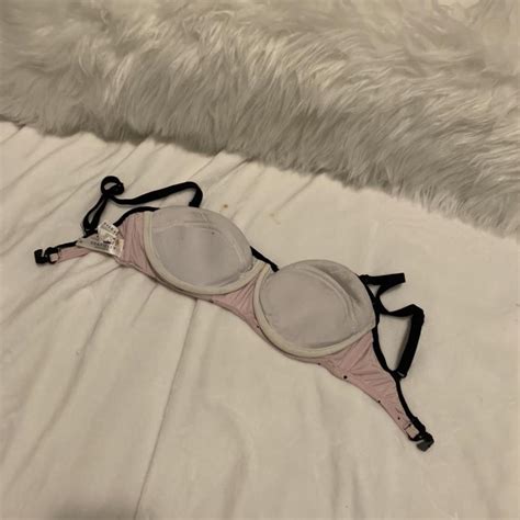 Baby Pink Bikini Top Bikini Top Polkadots Depop