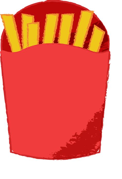 french fries box  png