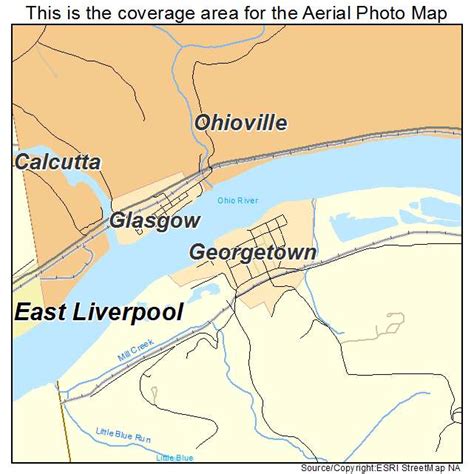 Aerial Photography Map of Georgetown, PA Pennsylvania