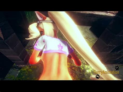 Crash Bandicoot Furry Hentai Coco digitación y follada en un Jarden Anime Manga Yiff