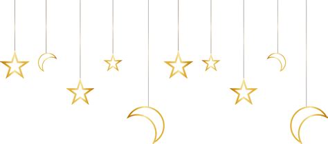 Download Line Of Stars Png Stars And Moon Png Hd Transparent Png