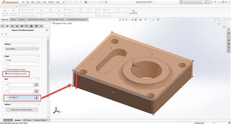 Solidworks Cam Standard Coordinate System Setup For Cnc Milling