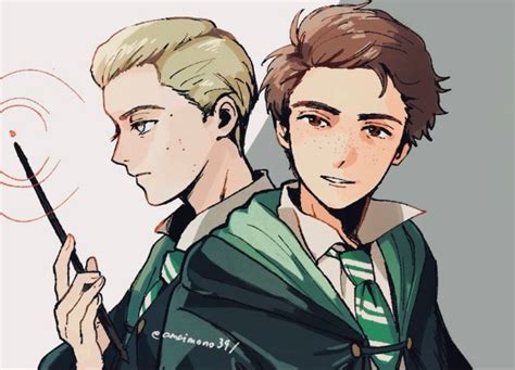 Ominis Gaunt And Sebastian Sallow In 2023 Harry Potter Fan Art Harry Potter Art Fanart Hogwarts