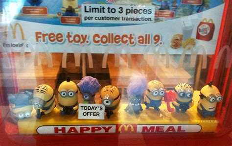 Fast Food Fast Food And Cereal Premiums Minions Movie Mcdonalds Happy Meal Toys 2015 5 Talking