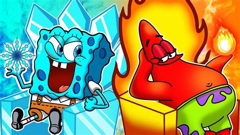 Hot And Cold Room Challenge Spongebob Animation Cartoon POOR SPONGEBOB LIFE YouTube