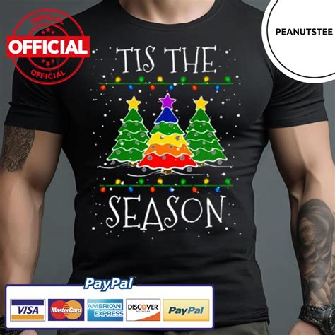 Gay Christmas Lgbtq Gay Pride Christmas Tree Tis The Season Shirt Hersmiles