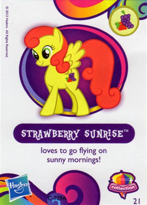 Mlp Strawberry Sunrise Blind Bag Cards Mlp Merch