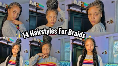 14 Ways To Style Box Braids Knotless Braids Youtube