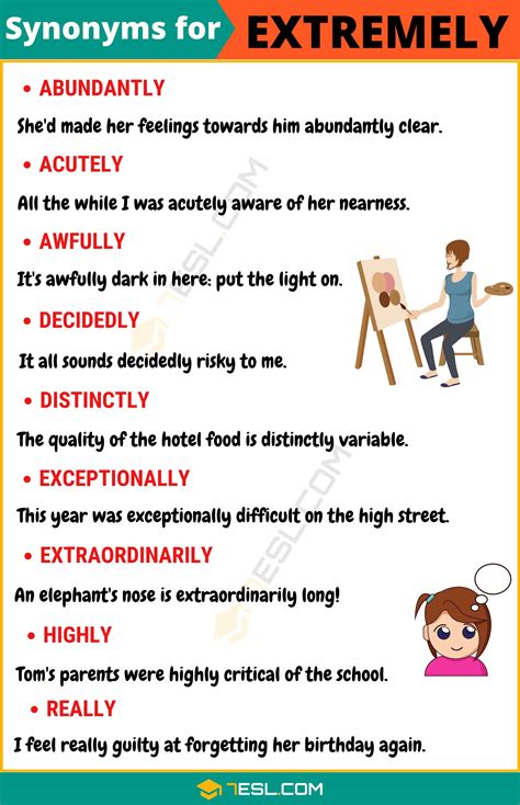 110+ Synonyms for "Extremely" with Examples | Another Word for