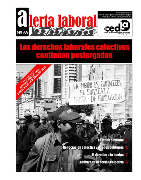 Alerta Laboral 68 Los derechos laborales colectivos continúan