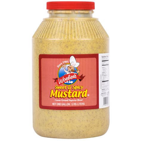 Woebers 1 Gallon Sweet And Spicy Mustard 4case