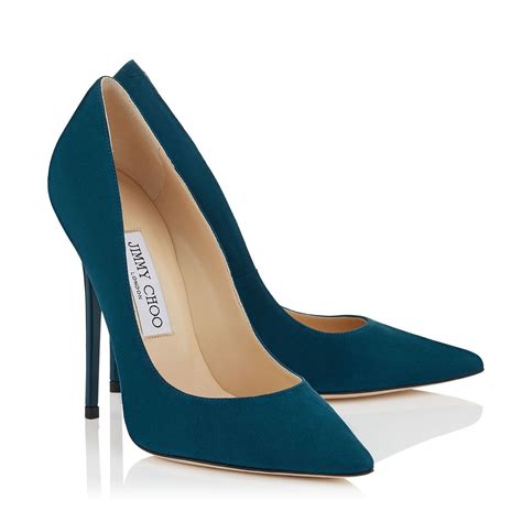 Ocean Suede Pointy Toe Pumps Anouk Pre Fall Jimmy Choo Shoes