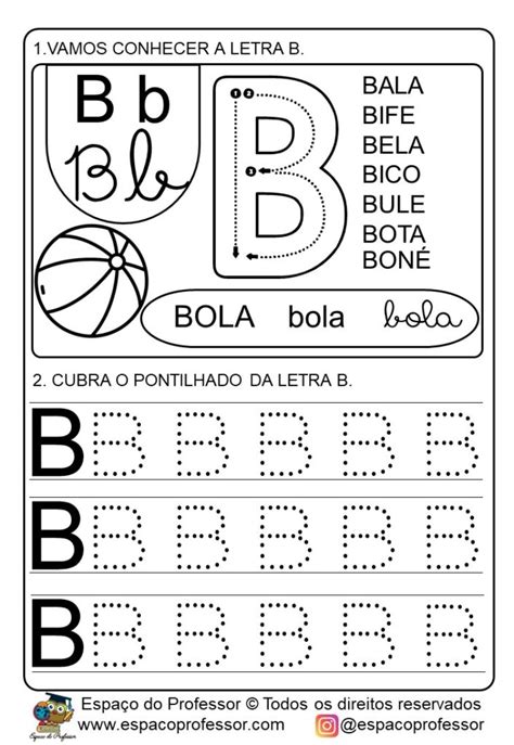 Atividade Letra B Educacao Infantil