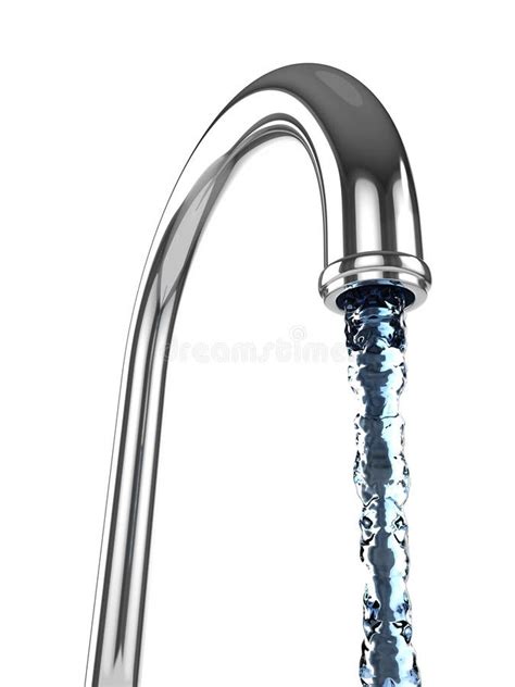 3d Water From Tap Stock Illustration Illustration Of Chrome 39724183