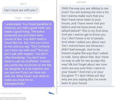 Woman S Godfather Inspired Comeback Leaves OKCupid Man Baffled After He Asks Her For Sex Daily