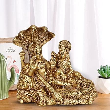 Buy Shaaiva Shri Lakshmi Narayan Idol On Anant Nag Anant Shayan Brass