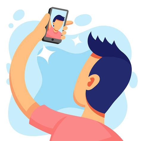 Selfie Illustration 224457 Vector Art At Vecteezy