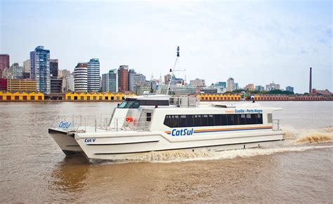 Catamarã Porto Alegre - Horários do Catamarã CatSul para travessia Guaíba - Porto Alegre - TVGO ...